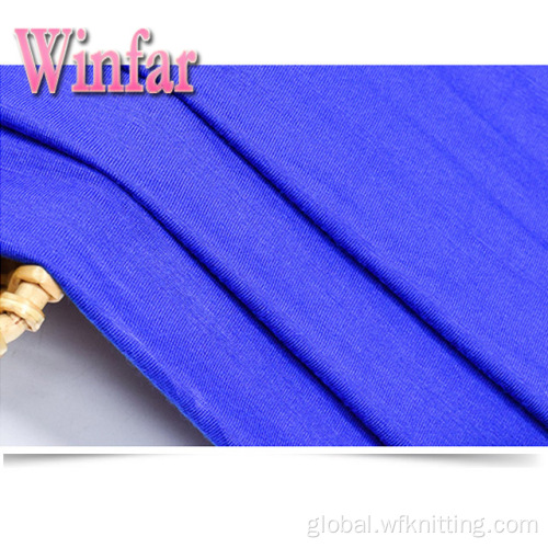 Rayon Viscose Fabric Solid Dye Single Jersey Elastane Viscose Fabric Supplier